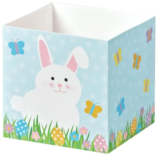 Pack/6: Happy Easter Square Party Favor Box - 3-3/4 x 3-3/4 x 3-3/4" {1}