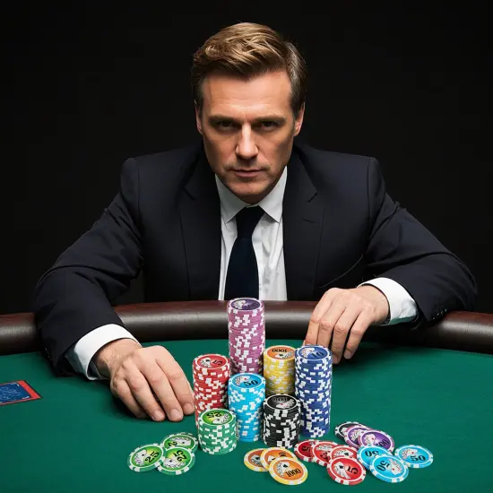 Black Aluminum Poker Chip Set with 600 Chips, Cards, Felt and Carrying Case {2}