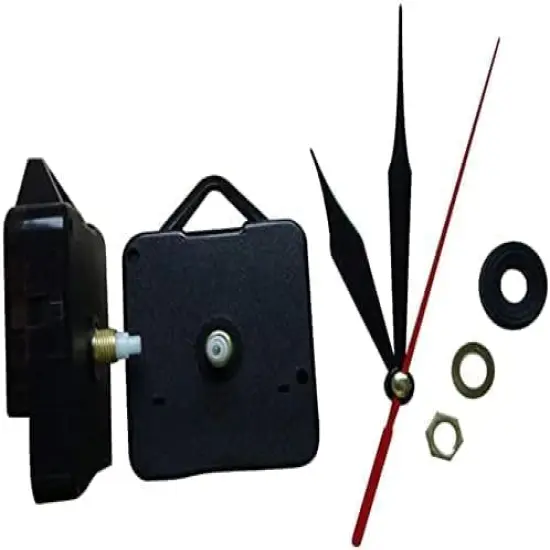 Black Quartz Clock Movement DIY Wall Clock Movement Mechanism Replacement Accessory Mute Sweep Clock Movement Kit Battery Clock Mechanism Clock Movements,Clock Hardware {5}