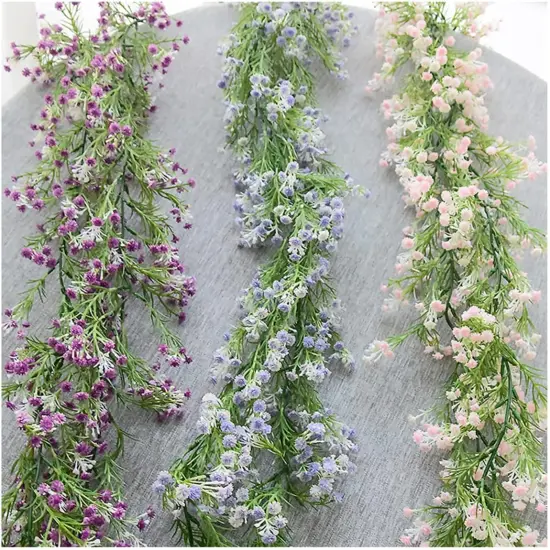 Bendable Silk Garland Greenery Artificial Vines Decor for Bedroom Faux Hanging Vine Decor for Home Wall Party Room Wedding Jungle Theme Decoration {2}