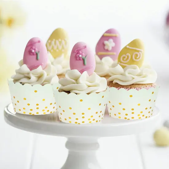 50 Pcs Colorful Greaseproof Paper Baking Cups Large 5 Oz Cupcake Paper Liners Disposable Muffin Cases Cupcake Holders Containers for Wedding Party Festival Graduation Party (D) {4}