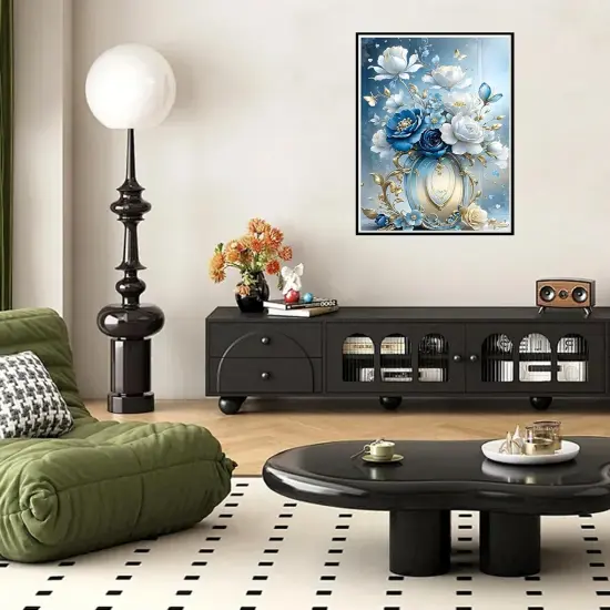 Diamond Art Kits for Adults- 5D Diamond Painting for Adults Flowers, DIY Gem Painting Perfect for Relaxation and Home Wall Decor 12x16inch {3}