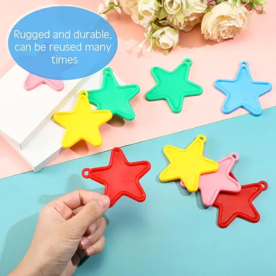 80 Pcs Plastic Balloon Weights Colorful Weights for Balloons for Birthday Party Christmas Wedding Celebration Decoration(Star Shaped) {3}