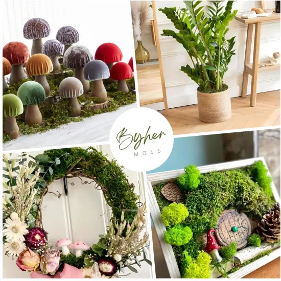 Fake Moss for Potted Plants Indoor, Artificial Moss for DIY Crafts, Faux Decroative Moss for Fake Plants Home & Garden Wedding Decor {5}