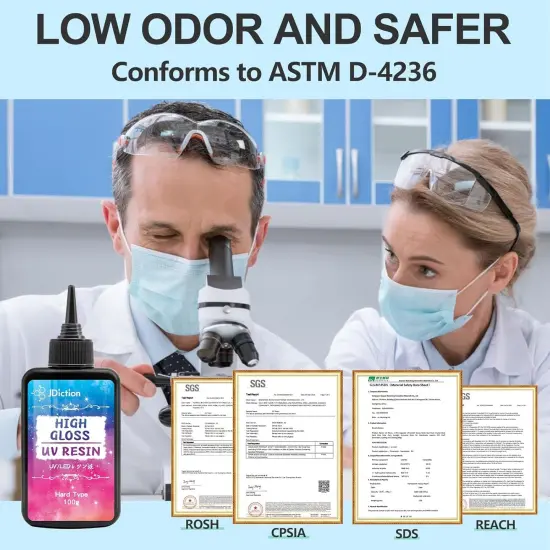 JDiction UV Resin, 300g High Gloss UV Resin Clear Solar Cure Sunlight Activated Glue Hard UV Resin Kit for Jewelry Making, Casting and Coating, DIY Crafts, Resin Art Supplies {12}