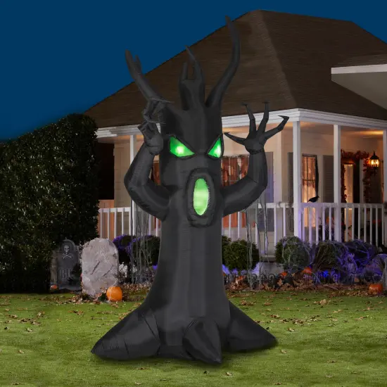 12' Gemmy Airblown Inflatable Halloween Scary Dead Tree Yard Decoration 551392 - 222162 {2}