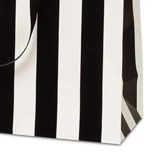 Mega Stripe Euro Totes 13" x 5" x 9" Stylish Durable Gift Bags {3}