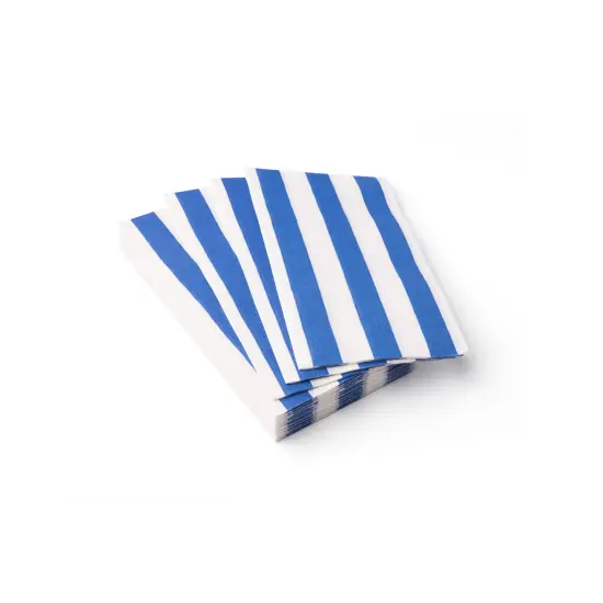 PALISADES BLUE SIGNATURE CABANA STRIPE GUEST TOWELS {2}