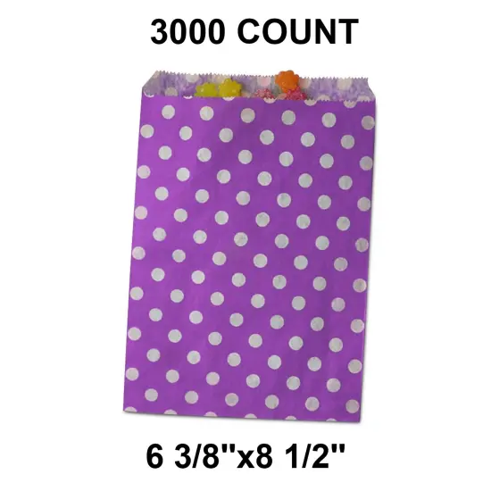 Small Dots Gift Bags Compact and Spacious 6 3/8" x 8 1/2" {1}