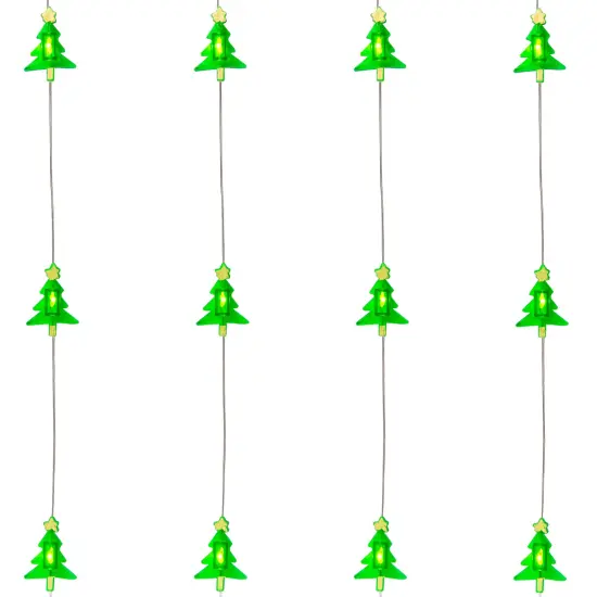 Northlight LED Christmas Tree Micro Fairy Lights - Warm White - 6' Silver Wire - 20ct Green {5}