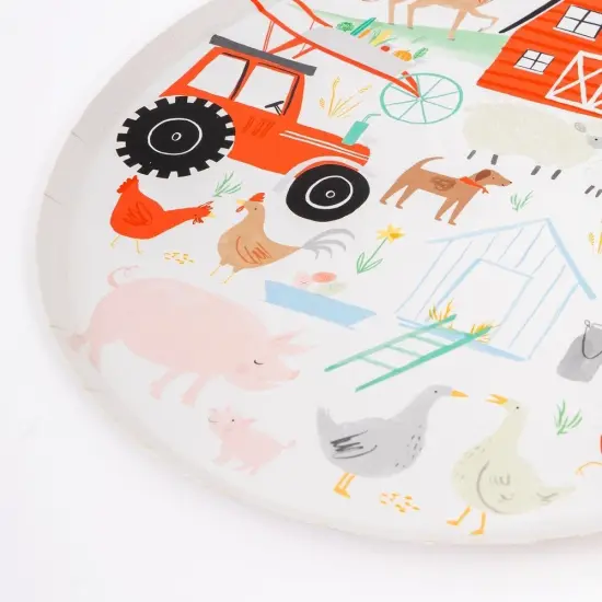 FARM ANIMAL PLATES - LARGE {2}