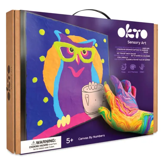Okto Sensory Art Clay Color By Number Kit - Owl {1}