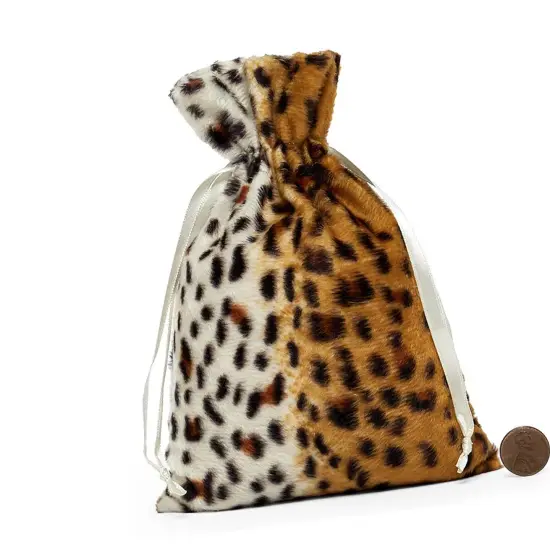 Stylish Animal Print Faux Fur Bags 4" x 6" {6}