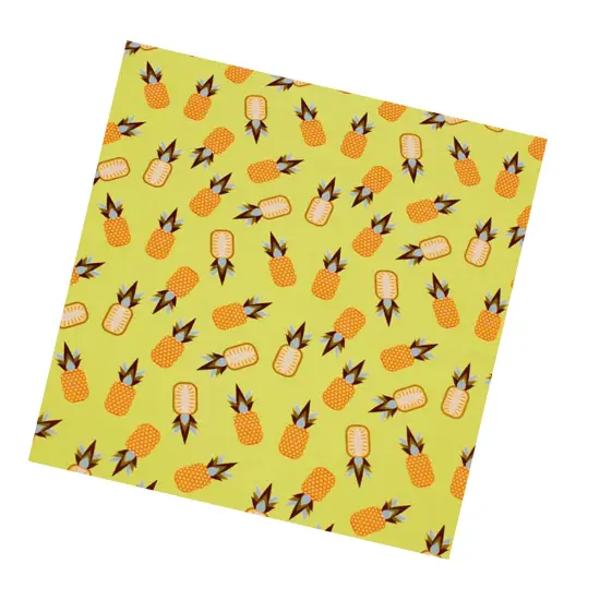 Kawaii Pineapple Party Printed Spandex Fabric {5}