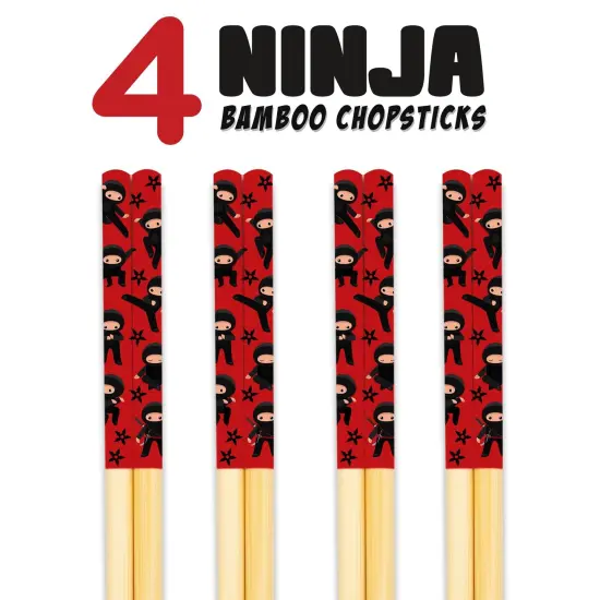 Ninja GAMAGO Cast Bamboo Chopsticks | Set of 4 {3}