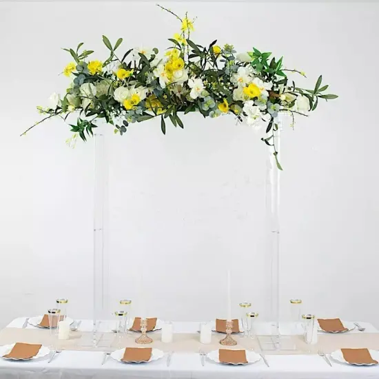 40 in Clear Over The Table Rectangular Acrylic Flower DISPLAY STAND Party Events {2}