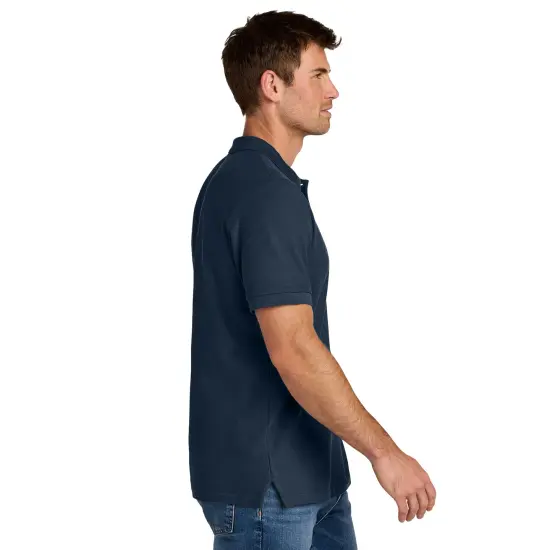 Gildan Hammer Pique Polo T-Shirt, Pure Cotton Short Sleeve Assorted Color Men's Tee Navy {2}