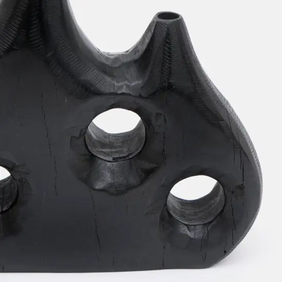 Decorative Rustic Charm Reclaimed Wood Vase-11 inch Height {5}