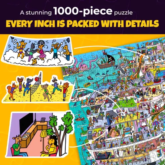 1000 Pcs Jigsaw Puzzle for Adults | Cruise Vistas {4}