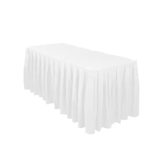 Polyester Shirred Table Skirt Fabric 29" x 13.5Ft {4}
