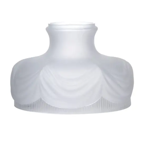 10" Satin Crystal Coleman Oil Lamp Shade {3}