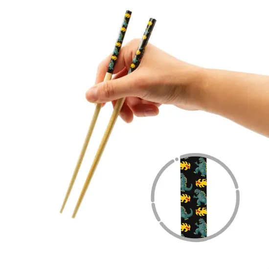 Godzila GAMAGO Cast Bamboo Chopsticks | Set of 4 {1}
