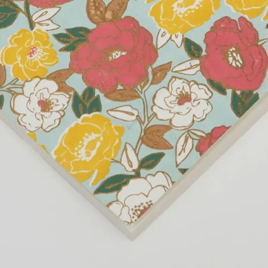 Flower Designed Soft Cover Notebook - Pack Of 6, 7 X 10 Inch {5}