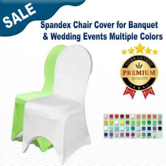 Spandex Chair Cover for Banquet & Wedding Events Multiple Colors {2}