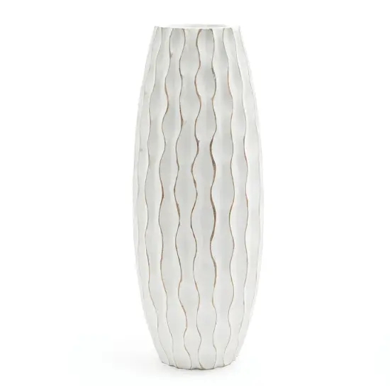 Wooden Decorative Accent Vase-6x18 Inch {3}