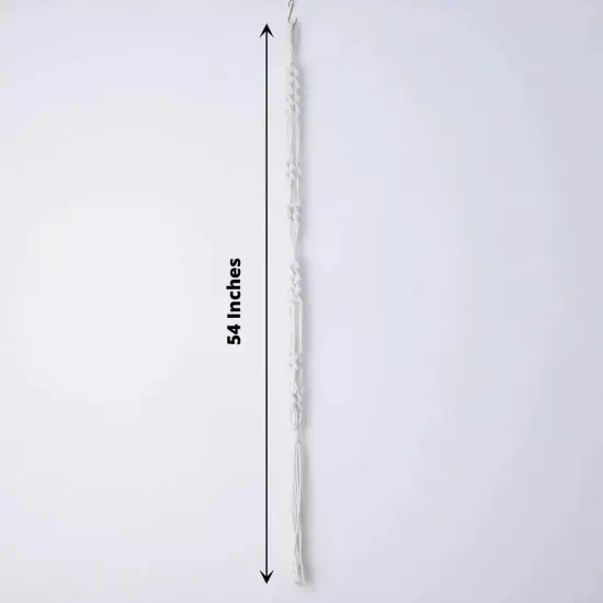 2 Tier Ivory Cotton Ropes Macrame Plant Hanger Decorative POT HOLDERS Events {3}