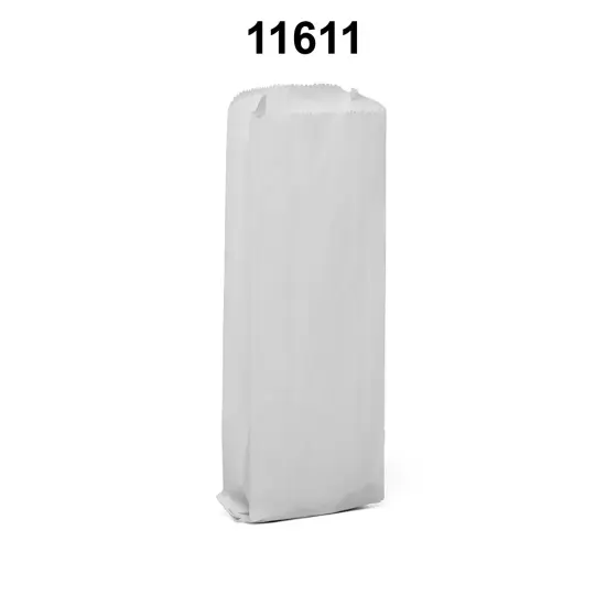 Liquor Bag 5" x 3.5" x 18" Spacious for Larger Bottles White {3}