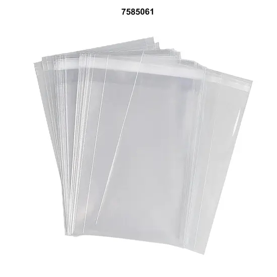 Self-Sealing 1.2 Mil Poly Bags with Tape 5 7/8'' x 3 1/2'' {3}