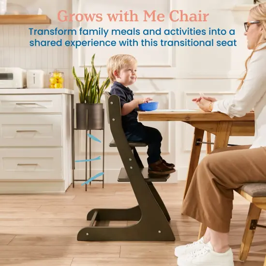 Grows with Me Chair, Transitional Chair Grey Wash {3}