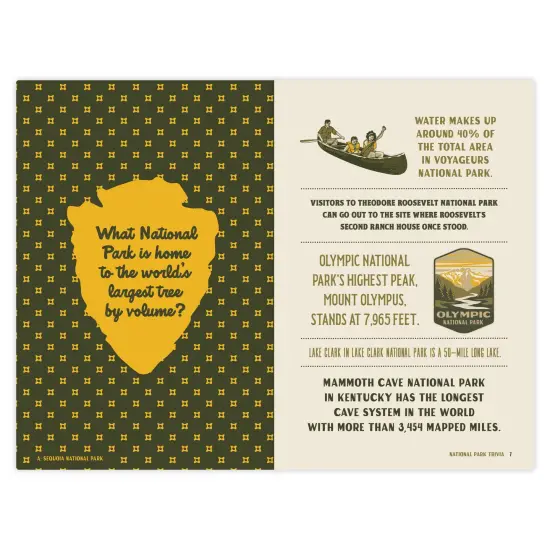 National Park Trivia Softcover Book {3}