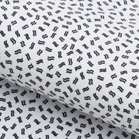 Small Wavy Seamless Lines Printed On Recycled Spandex Fabric {5}