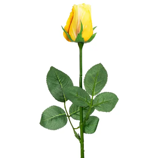 Allstate Rose Bud Floral Artificial Stem Spray - 23.5" - Yellow {5}