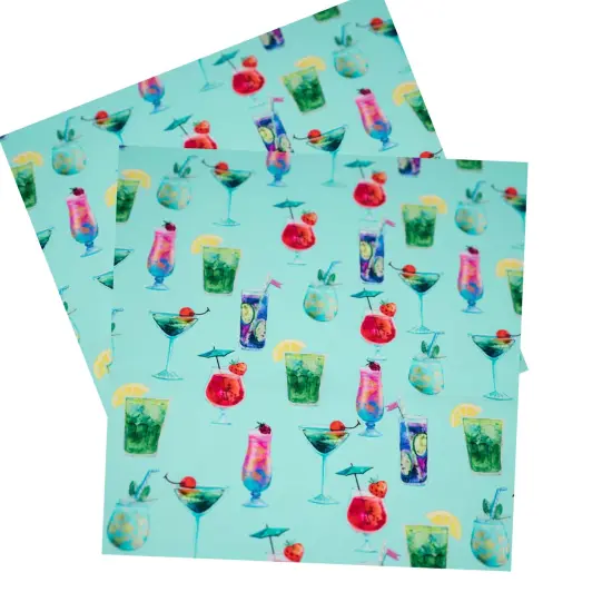 Drink Me Printed Spandex Fabric {4}