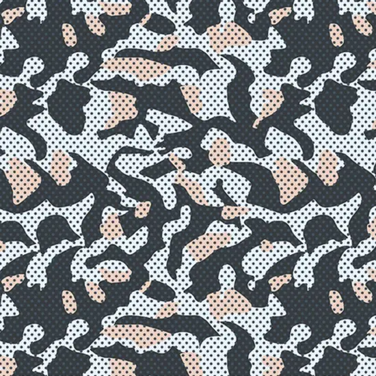 Pop Art Camouflage Printed Spandex Fabric {1}