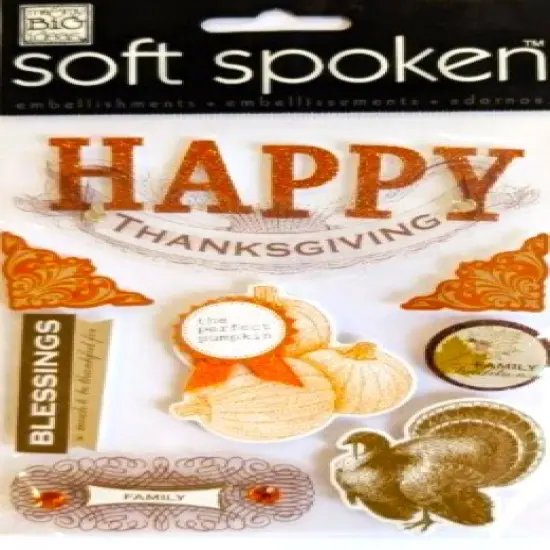 Me & My Big Ideas Happy Thanksgiving Dimensional Stickers {1}