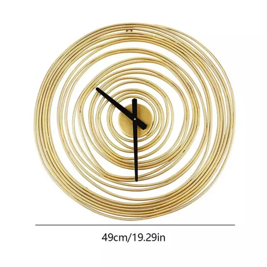 Metal Round Wall Clock Modern Watch Home Living Room Decoration Crafts Art Decor {3}