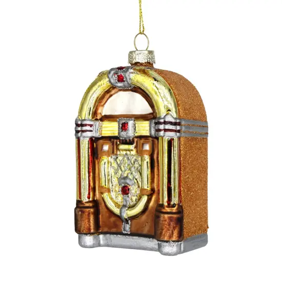 VINTAGE JUKEBOX GLASS ORNAMENT {2}