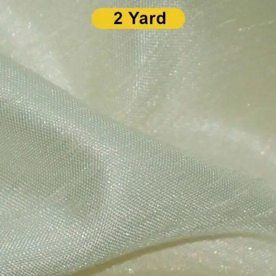 Shantung Satin Fabric 60" Reversible Satin Dupioni Silk Ivory {1}