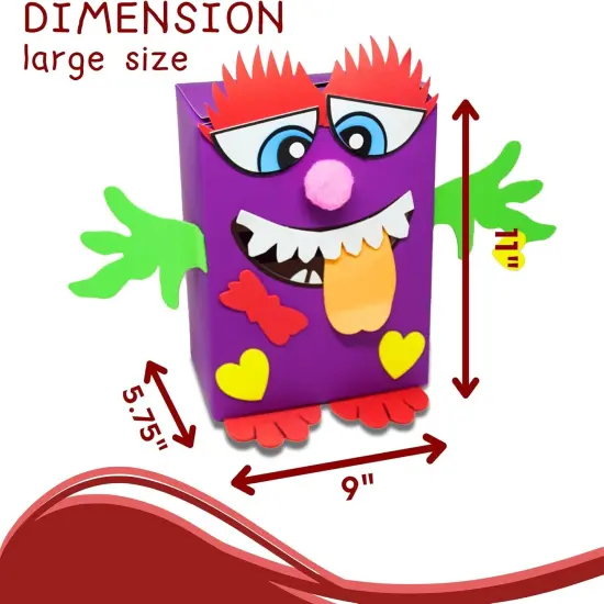 4E&rsquo;s Novelty DIY Monster Mailbox &ndash; Fun Valentine Day Monster Mailbox & Toy Mailbox for Kids {4}