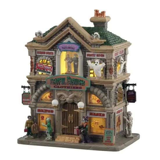 Fearful Fashions Clothiers - Lemax Spooky Town {1}