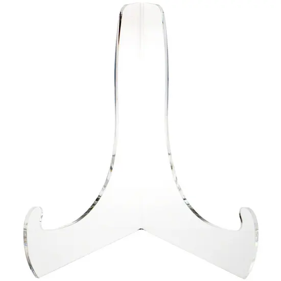 Plymor Clear Acrylic 60-Degree Angle Easel With Deep Support Ledges, 12" H x 10.625" W x 8.75" D {3}