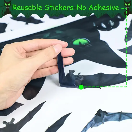 4 Sheet Halloween Window Clings {3}