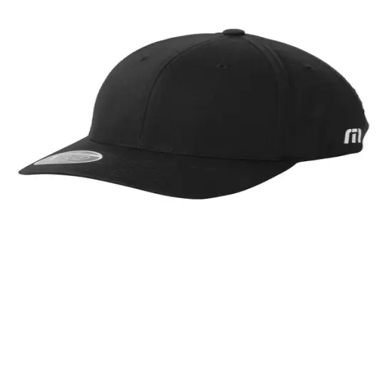 TravisMathew FOMO Solid Cap Structured Mid Profile Flexfit 63/33/4 cotton/polyester/polyurethane Blend Quiet Shade Grey Hth {3}