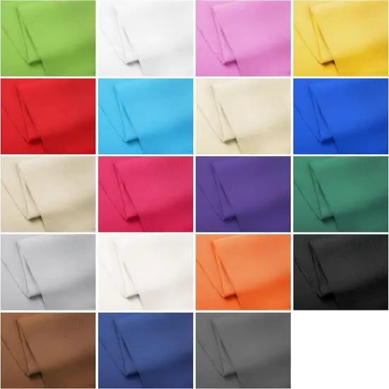 19 Options-100% Cotton Fabric by The Yard in Solid Color 44&rdquo;Wide by 3yd (9 ft) {6}
