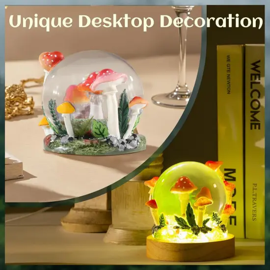 LET&rsquo;S Resin Crystal Ball Resin Molds, Crystal Orb Decorative Statue Silicone Molds with Mushroom Stand and Bird Figurine,3D Sphere Epoxy Resin Molds for DIY Tabletop Decor, Housewarming Gifts {3}