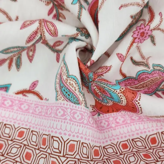 1 Yard Rayon Nylon Poplin Pink 57/58" Width Lightweight & Durable Apparel Fabric for Dresses & Blouses {3}